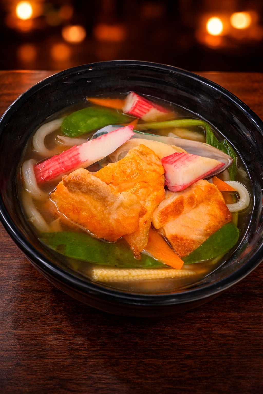 Udon mit Meeresfrüchten